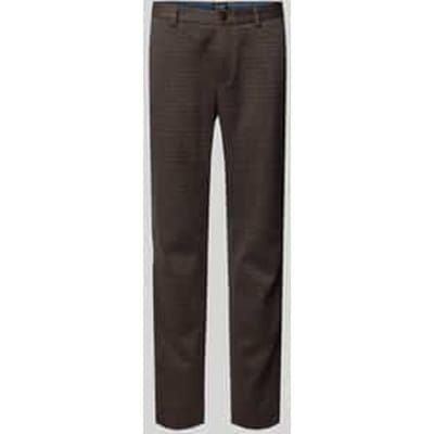 Slim fit stoffen broek met Franse steekzakken