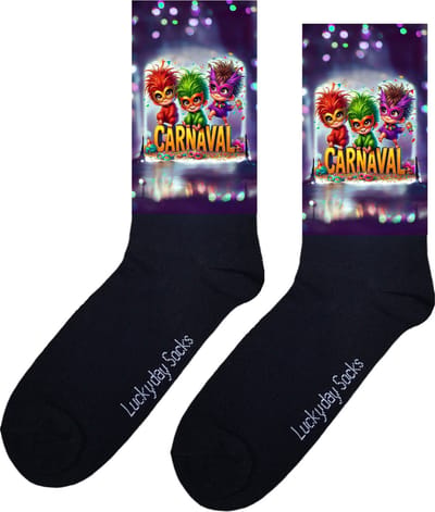 Carnaval sokken - Vastelaovend sokken - Verjaardag cadeau - Grappige sokken - Leuke sokken - Hem Haar sokken - Vrolijke sokken - Valentijn Cadeau - Vaderdag - Moederdag - Party sokken -Verjaardag cadeau - Leuk Cadeau - Sokken maken Happy - Maat 37-44