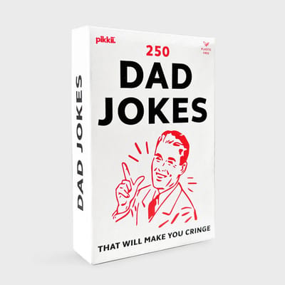 pikkii Dad Jokes Kaartspel – Hilarisch Grappenspel voor Familie & Vrienden | Origineel Cadeau voor Vader 11.1x7.4x2.3 cm 126gr