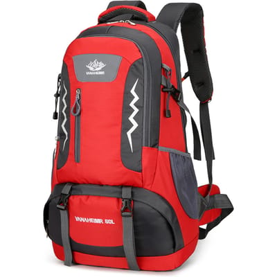 Wandelrugzak 60L Waterbestendige kampeerrugzak voor heren en dames Outdoor Sport Reizen