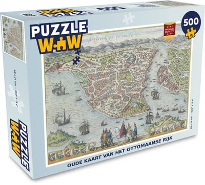 Puzzel Geschiedenis - Landkaart - Vintage - Legpuzzel - Puzzel 500 stukjes