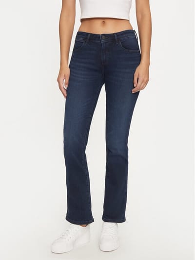 Wrangler Bootcut Nightshade Denim Blue Jeans Size: W28L32 | Pants Outlet | Dames | Blauw