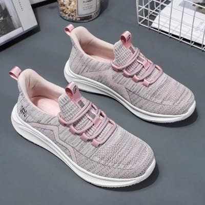 Dames Ademend Zachte Zool Casual Lente Nieuwe Schoenen Wandelschoenen Trendy Sneakers 41 roze