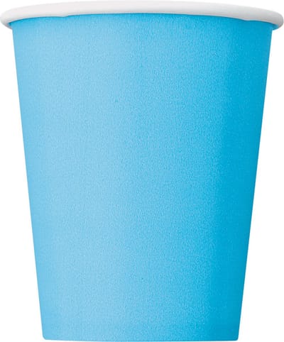 Unique Feestbekers 266 Ml Lichtblauw 8 Stuks