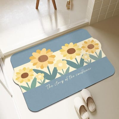 Ins Fenghuaduo Diatomeeënaarde Vloermat Huishoudelijke Entree Deurmat Badkamer Vloermat Toiletdeur Deur Absorberende Voetmat 40*60cm