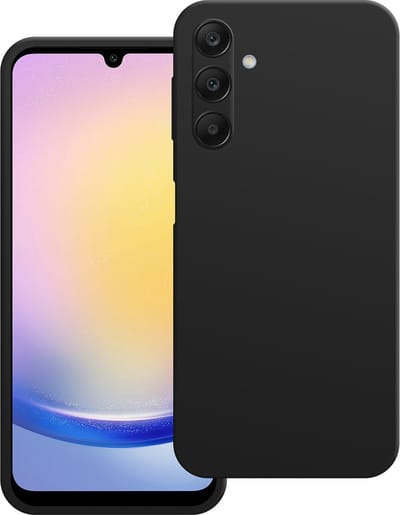 Cazy hoesje geschikt voor Samsung Galaxy A25 Hoesje - Color Backcover - Zwart