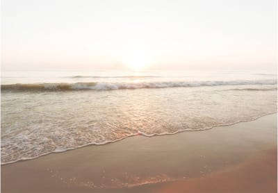 Fotobehangkoning - Behang - Vliesbehang - Fotobehang Zee in de Ochtend - Magnificent Morning - 300 x 210 cm