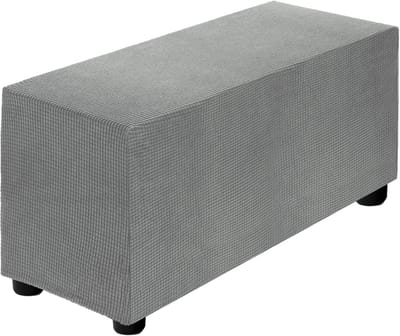 Ottomanhoes Hoekbank - Voetenbank Overtrek - Woonkamer Decoratie - Rekbaar Materiaal - 33-40 Inch - Zwart