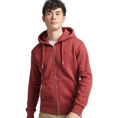 Superdry - Vintage Logo hoodie met borduursel en rits - Heren - Hoodies