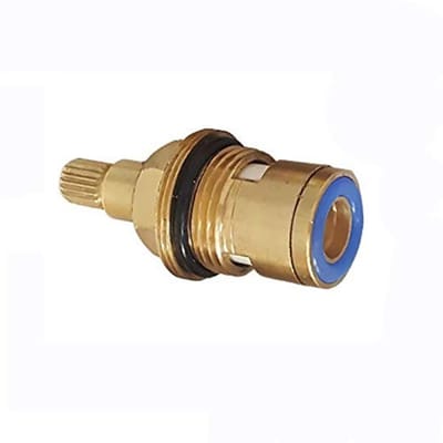 Dailygoods- Kraan Cartridge Vervangingsventiel - Keramische Schijf - Koper/Brass - Geschikt voor Keuken/Badkamer - 20 Tanden - Dubbele Handgreep - Kraanventiel