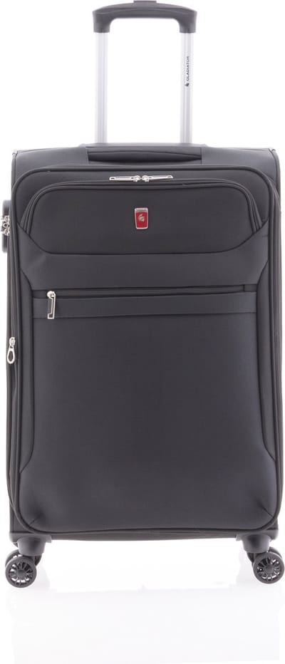Gladiator 3D Middelgrote Koffer - 68 cm - 66/76 liter - Expandable - Zwart