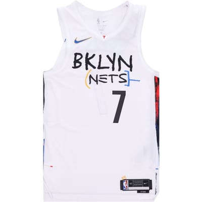 Basketbaltanktop voor heren Nba City Edition 22 Dri-fit authentieke jersey nr. 7 Kevin Durant Bronet