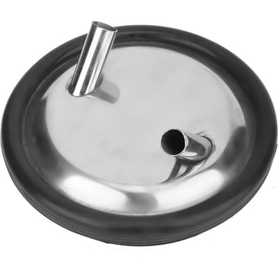 Couvercle et joint de seau à lait en acier inoxydable pour machine à traire à deux couvercles ouverts white