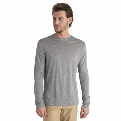Merino 125 Cool-Lite Sphere III LS Tee T-shirt Heren Metro Heather XL