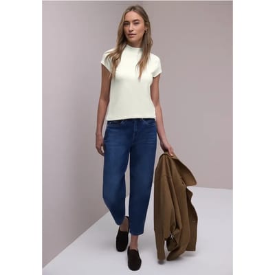 Basic Shirt met Schildpadhals