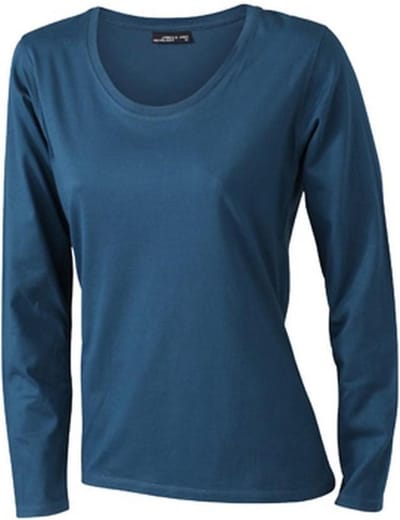 Daiber Dames/dames T-Shirt met lange mouwen (Medium Long-Sleeved) (Benzineblauw)