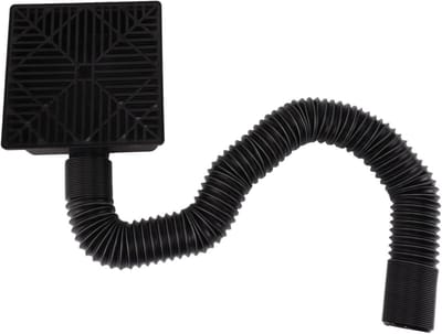 Regenpijp Verlengstuk - Afvoer Adapter - Water Afvoeren - Flexibele Slang - 1.6 Meter - Zwart