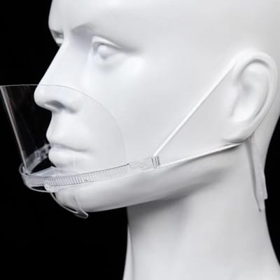 10 Hygiëne gelaatsschermen voor PMU artiest, schoonheidsspecialiste of horeca/voedselbereiding (per stuk verpakt) - 10 stuks!