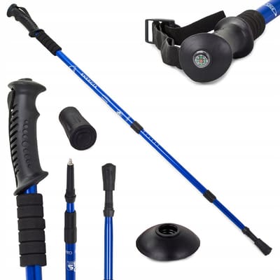 Nordic Walking Stokken 63-135 cm - Lichtgewicht Aluminium, Verstelbaar