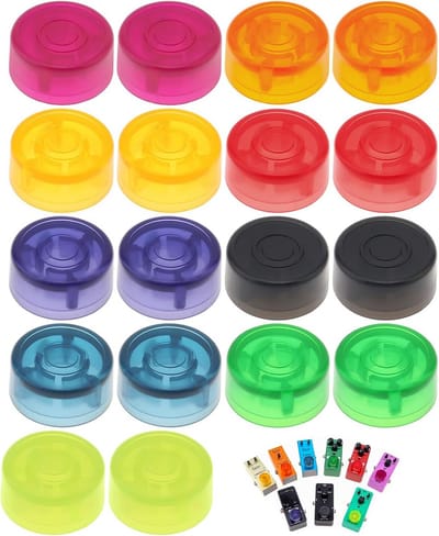 18 Stuks Universele Gitaar Effect Pedaal Toppers Voetschakelaar Nopjes Set