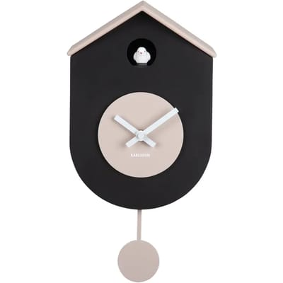Karlsson Wandklok Grato Cuckoo - Warmgrijs - 9.2x17.5x33.2cm - Wandklok Scandinavisch