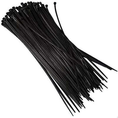 Kabelbinders Set - Zelfborgende Ties - Kabelbeheer Thuis - Ultra Sterk Nylon - 100 Stuks 200mm - Zwart