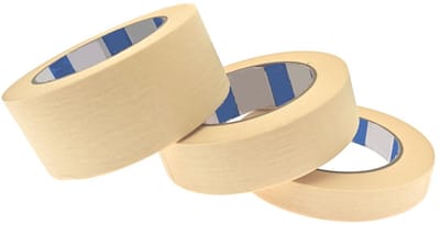 BRENZOOS- Afplaktape 50 m - 18 mm / 30 mm / 48 mm - Laag hechtend - Schilderstape - Decoratietape - Voor schone verf lijnen - Maskingtape