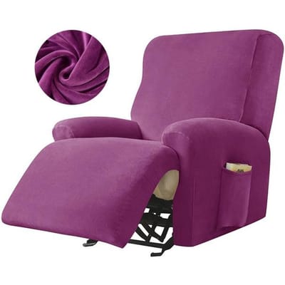 Fluwelen relaxfauteuilhoes stretch ligstoel bankhoezen voor woonkamer bankhoezen meubelbeschermer elastisch