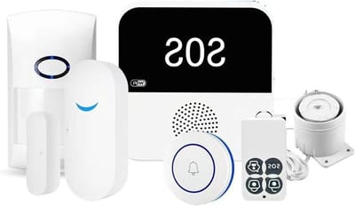 Smart Alarm Systeem - Beveiligingskit Huis - Huis Beveiligen - App Bediening Ingebouwd - 1500 Gram - Zwart