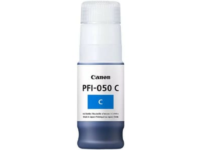 Canon inktfles PFI-050C, 70 ml, enkele verpakking, cyaan