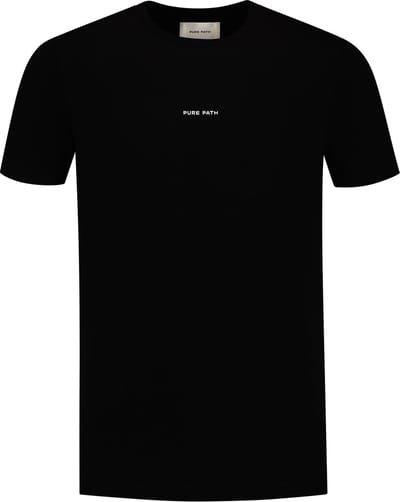 Purewhite - Heren Regular fit T-shirts Crewneck SS - Black - Maat XS