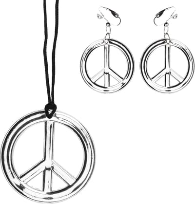 Boland - Set Peace glam - Volwassenen - Vrouwen - Hippie - 60's & 70's - Hippie & Flower Power
