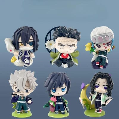 Figurines Modèles Anime Demon Slayer Tanjirou Nezuko Zenitsu Mitsuri Kimetsu No Yaiba Figurines d'Action Poupées Collection Cadeau d'Anniversaire