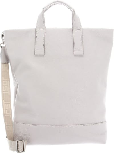 JOST Leren Rugzak Schoudertas met laptopvak Vika X-Change Bag Porcelain Crème