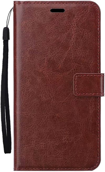 Hoes - Met Pasjeshouder - Geschikt voor Apple iPhone 17 - Luxe Bookcase Portemonee - Flip Case - Kunstleer Book Case - Flipcase - Book Cover - Walletcase - PortemonneeHoes - Bruin