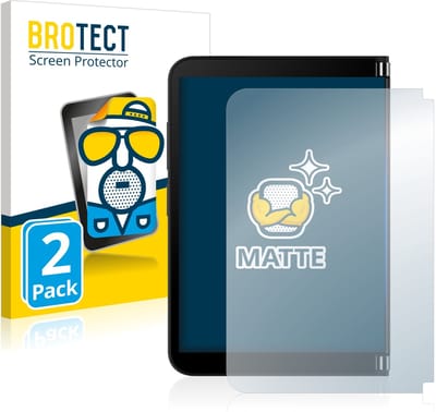 BROTECT - Screenprotector voor Microsoft Surface Duo 2 (Extern Beeldscherm) - Folie Beschermfolie matte 2 Stuks