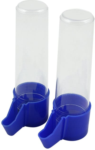 Dailygoods- Vogelbad Automatisch - Vogeldrinkschaal - Kunststof - Geschikt voor Kleine/Middelgrote Vogels - Eenvoudig te Installeren - 90 ml Inhoud - Drinkbak