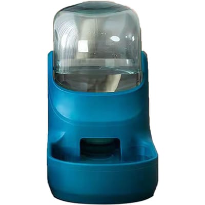 Automatische Hondenvoeder Set Grote Capaciteit Automatische Zwaartekracht Kat Water Dispenser Voerbak voor Huisdieren blauw