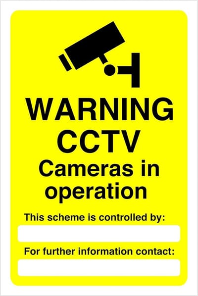 CCTV Camera Bewakingssticker Waarschuwingsbord Hoge Kleefkracht