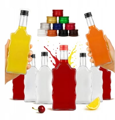 Bimberek Fala - Glazen Flessen - 500ml - Fles voor Bimber - Met Doppen