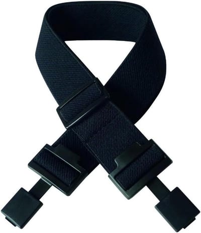 Elastische Band - Verstelbare Strap - Fietsen Accessoire - Vierkante Sluiting - Eén Maat - Zwart