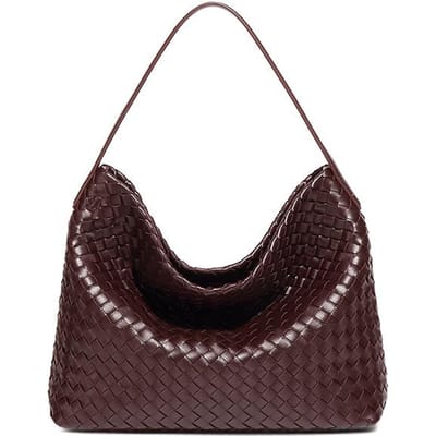 Trendy Grote Tote Dames Tas, Modieuze Handgeweven Tas, Kwaliteit voor Dagelijks Gebruik Enkele Schouder Crossbody Tas black