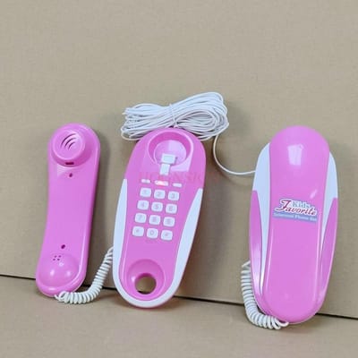 Realistische Gesprekssimulatie Bedrade Intercom Telefoon Voor Kinderen Gezins Speelgoed Een Cadeau Voor Een Paar Jongens En Meisjes purple