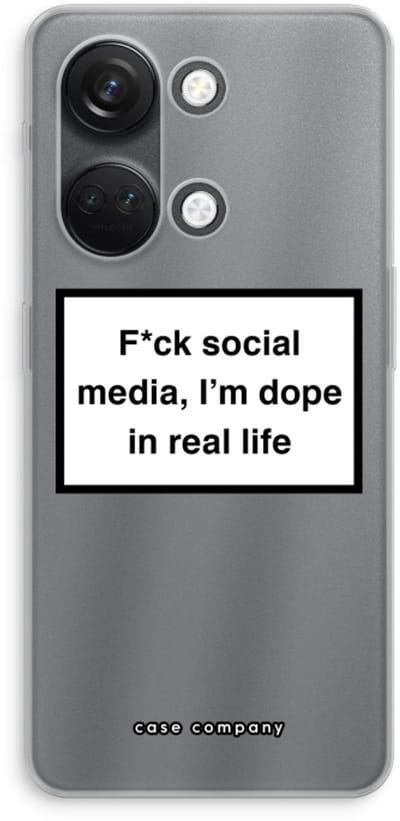 Case Company® - Hoesje geschikt voor OnePlus Nord 3 hoesje - I'm dope - Soft Cover Telefoonhoesje - Bescherming aan alle Kanten en Schermrand