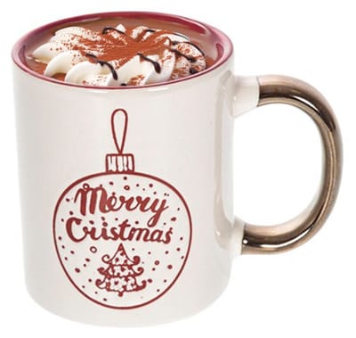 CM Kerst mok - Merry Christmas - 300 ml - keramiek - koffiemok - cadeau - kerstbeker - theemok