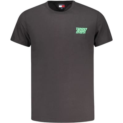 Regular fit T-shirt van puur katoen met labelopschrift