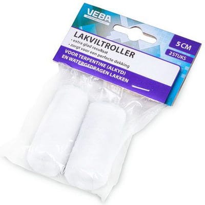 Lakvilt rollers 2 stuks 5CM