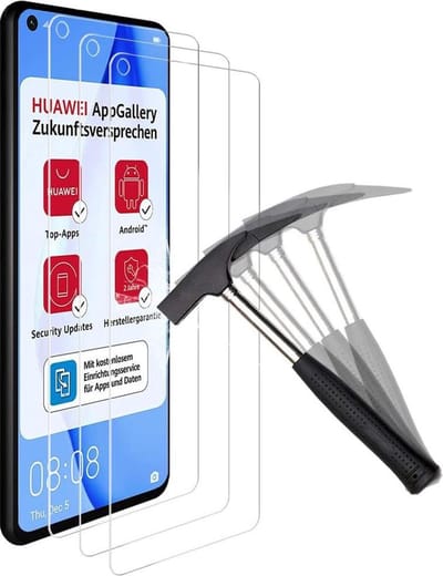 Screenprotector Geschikt voor: Huawei P40 Lite Screen Protector [2-Pack] Tempered Glas