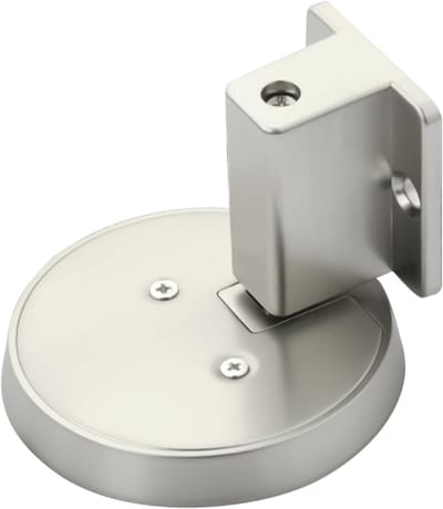 Deurstopper - Windvanger Deur - Muur Beschermen - Mechanisch Vergrendelingsmechanisme - 9x9x9 cm - Zilverkleurig