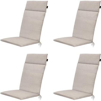 Madison tuintstoelkussen hoge rug richmond - 120x50x4cm set van 4